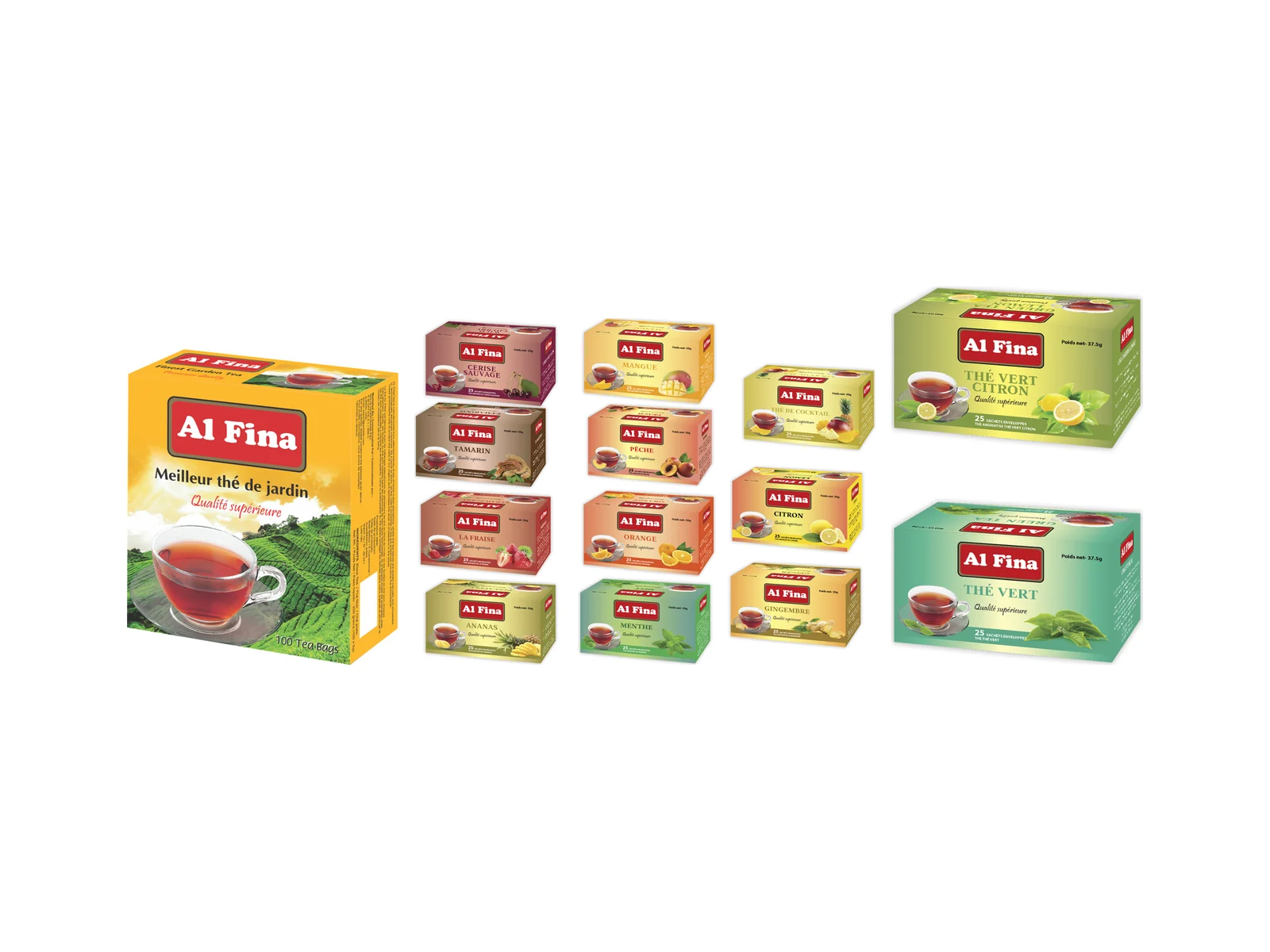 Al Fina · Black, green and flavoured tea
