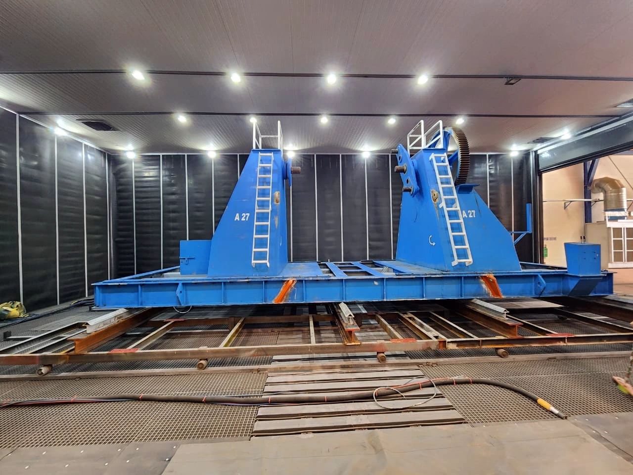 Inside the booth · Anti-corrosion treatment