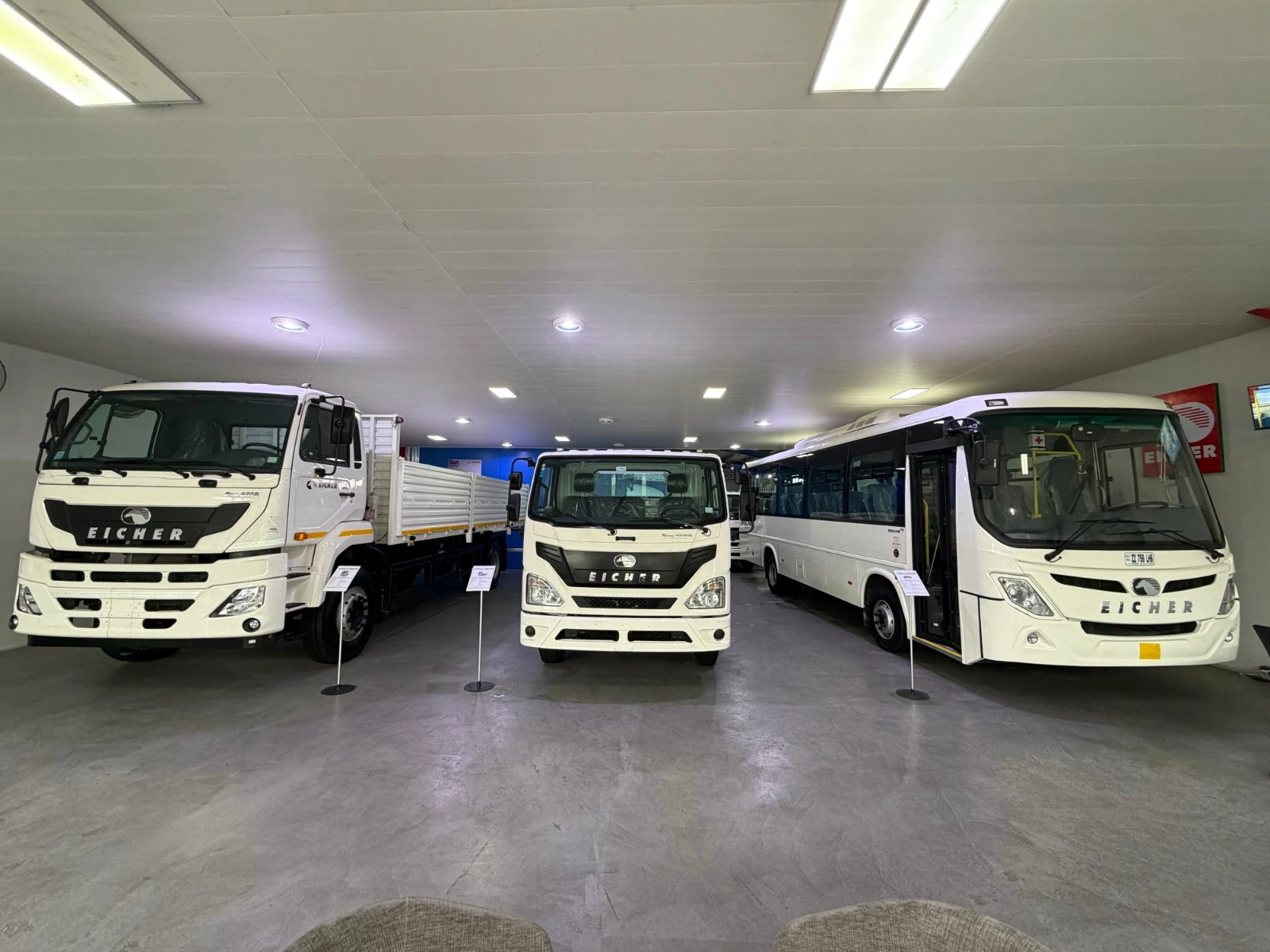 Eicher showroom · Trucks and buses · Pointe-Noire